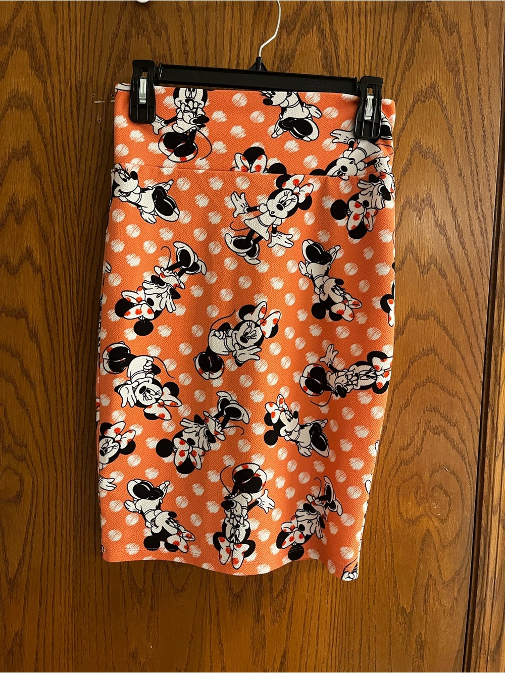 LuLaRoe pink Minnie Mouse Print Pencil Skirt xs